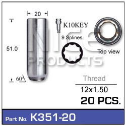 Wheel Nuts Pack (20)