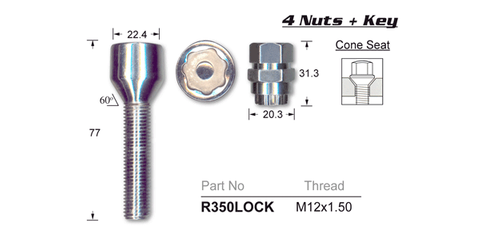 Lock Nuts (Set of 4)