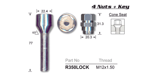Lock Nuts (Set of 4)