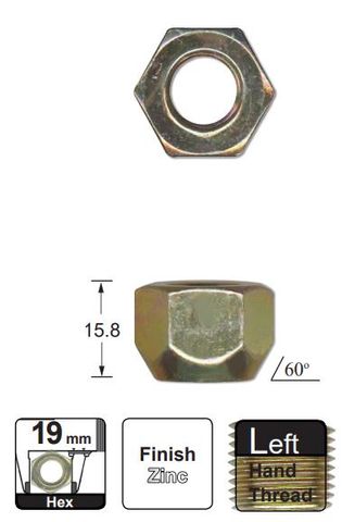 Wheel Nut L/H