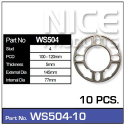 Wheel spacers 10pcs (5 Pairs)