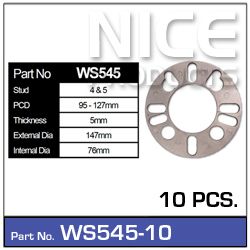 Wheel Spacers 10pcs (5 Pairs)