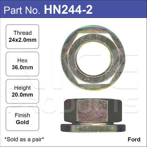 Hub Nuts Pair