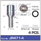Chrome Wheel Bolts pk4