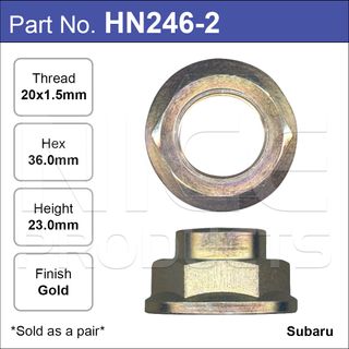 Hub Nuts Pair