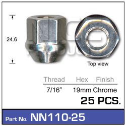 Wheel Nuts  pk25