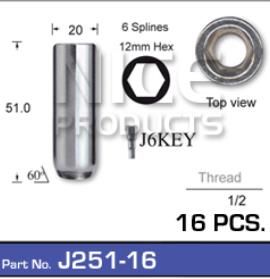 Chrome Nut Pack (16)