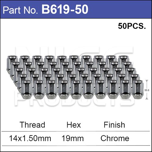 Wheel Nut pk50
