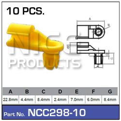 Door Clip Pkt 10