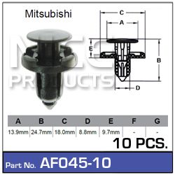 Fasteners Pkt 10