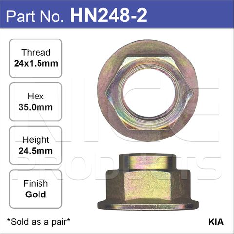 Hub Nuts Pair
