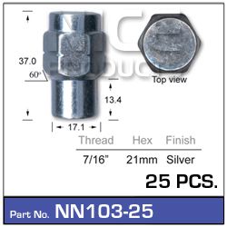 Wheel Nuts pk25