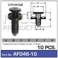 Fasteners Pkt 10