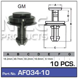 Fasteners Pkt 10