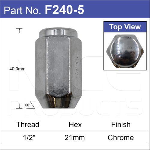 Chrome Nuts pk5