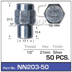 Wheel Nuts pk50