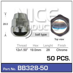 Wheel Nut Ball Taper
