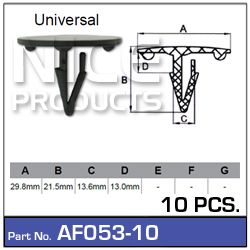 Fasteners Pkt 10