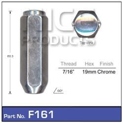 Chrome Nuts pk100