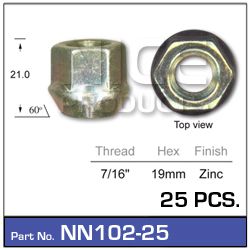 Wheel Nuts pk25