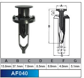 Fasteners Pkt 10