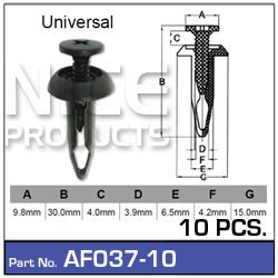 Fasteners Pkt 10