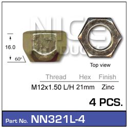 Wheel Nuts pk4