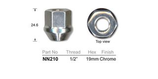 Wheel Nuts pk100