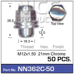 Wheel Nuts pk50