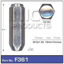 Chrome Nuts pk100