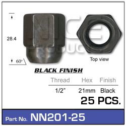 Wheels Nuts PK25