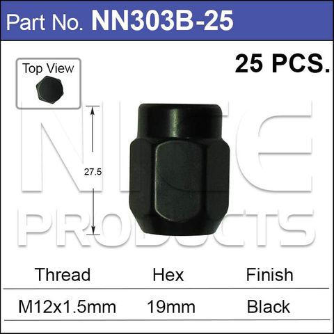 Wheel Nuts pk25
