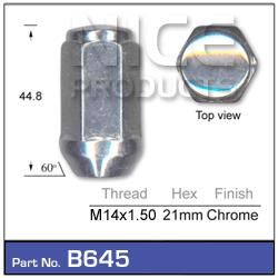 Chrome Nuts pk100