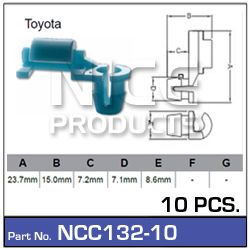 Door Clip Pkt 10