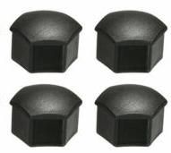 Wheel Nut Cover Black pk4