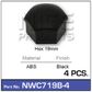 Wheel Nut Cover Black pk4