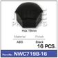 Wheel Nut Cover Black pk16