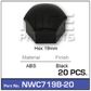 Wheel Nut Cover Black pk20