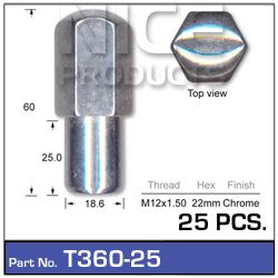 Chrome Nuts Pk 02