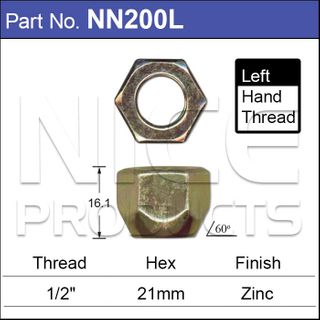 Wheel Nut L/H