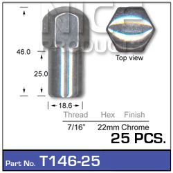 Chrome Nuts PK25