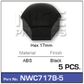 Wheel Nut Cover Black pk5