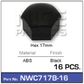 Wheel Nut Cover Black pk16