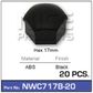 Wheel Nut Cover Black pk20