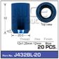 Chrome Nut Set Blue