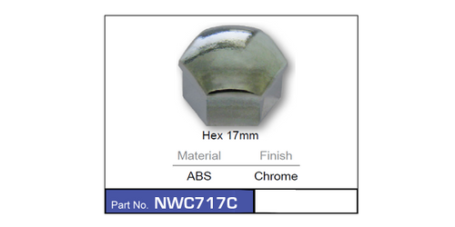Wheel Nut Cover Chrome
