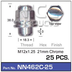 Wheel Nuts pk25