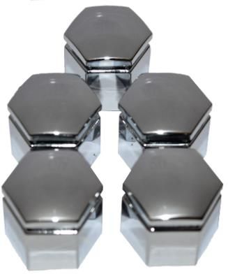 Wheel Nut Cover Chrome pk5