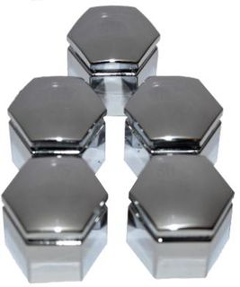 Wheel Nut Cover Chrome pk5