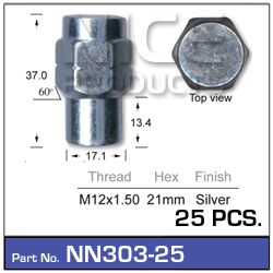 Wheel Nuts pk25